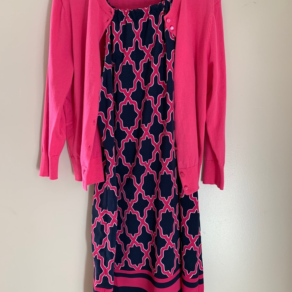 Crown and Ivy dress and sweater set